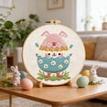 thumbnail image 5 of Creatine Easter Bunny Embroidery Complete DIY With Colorful Threads Needles And Easy For Beginners, 5 of 5