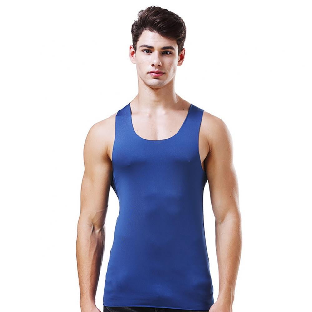 Chiced Men Body Compression Base Layer Sleeveless Vest Thermal Under Top Tees Tank Tops