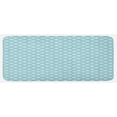 thumbnail image 1 of Abstract Kitchen Mat, Circles Polka Dots Button Like Simple Repetitive Design Retro Style, Plush Decorative Kitchen Mat with Non Slip Backing, 47" X 19", Pale Blue White, by Ambesonne, 1 of 1