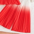 thumbnail image 4 of Owordtank Girl's 2 Piece Cute Outfits Outfit Pleated Spaghetti Strap Crop Top and Wide Leg Pants Sets, 4 of 5