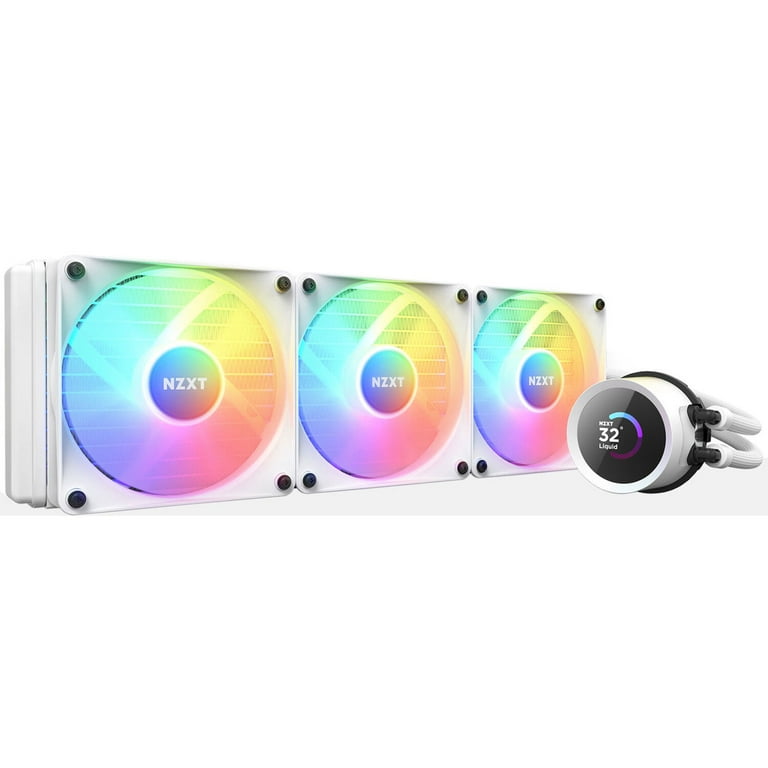 NZXT KRAKEN 360 RGB ホワイト RL-KR360-W1 NZXT Kraken RGB 360mm, AIO CPU Cooler, 3x Fans, LGA 1700/AM5