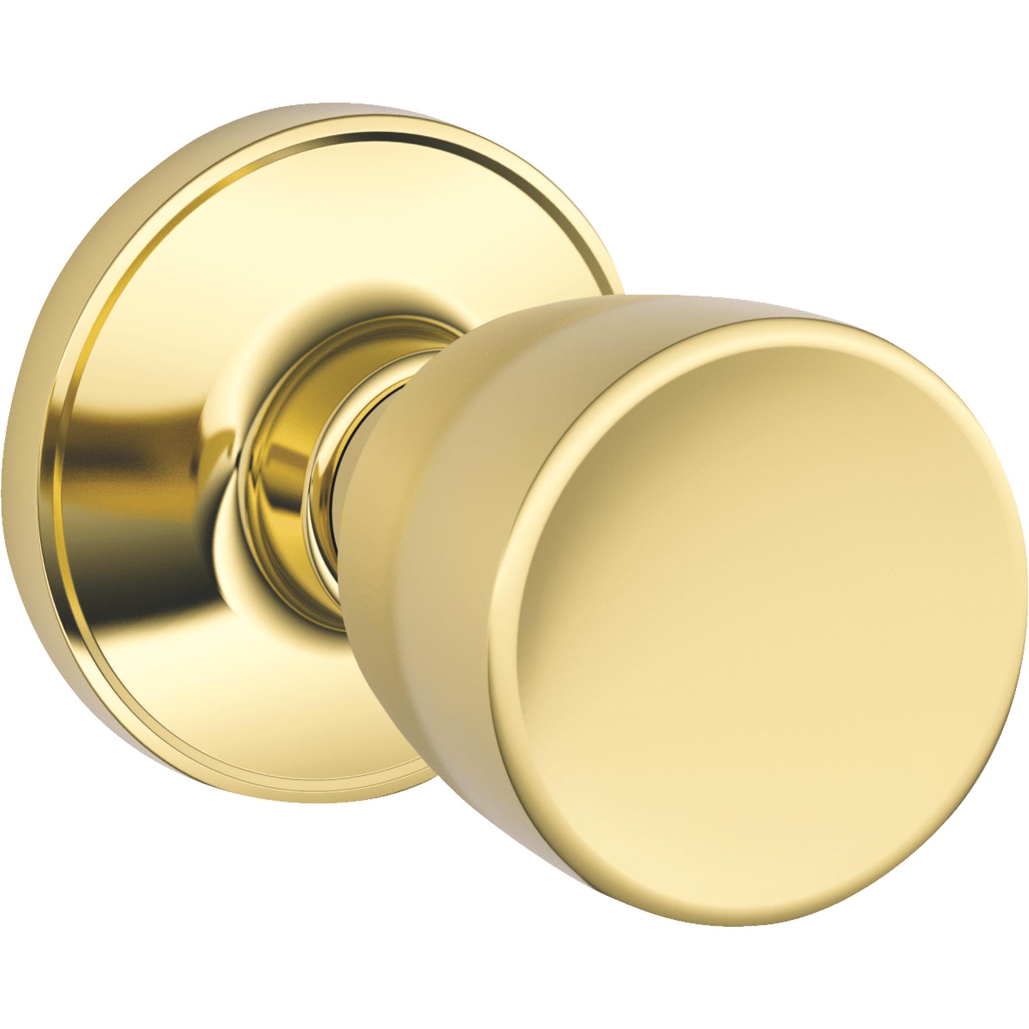 Schlage J10VBYR605 Bright Brass Byron Passage Door Knobs