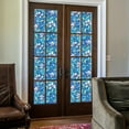 thumbnail image 6 of Norbi Window Privacy Film, Colorful Flower Translucent Window Sticker, 3D Decorative Window Vinyl, Stained Glass Window Decals, Static Cling Window Sticker Non-Adhesive for Home, 6 of 6