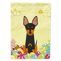 Easter Eggs English Toy Terrier Garden Flag