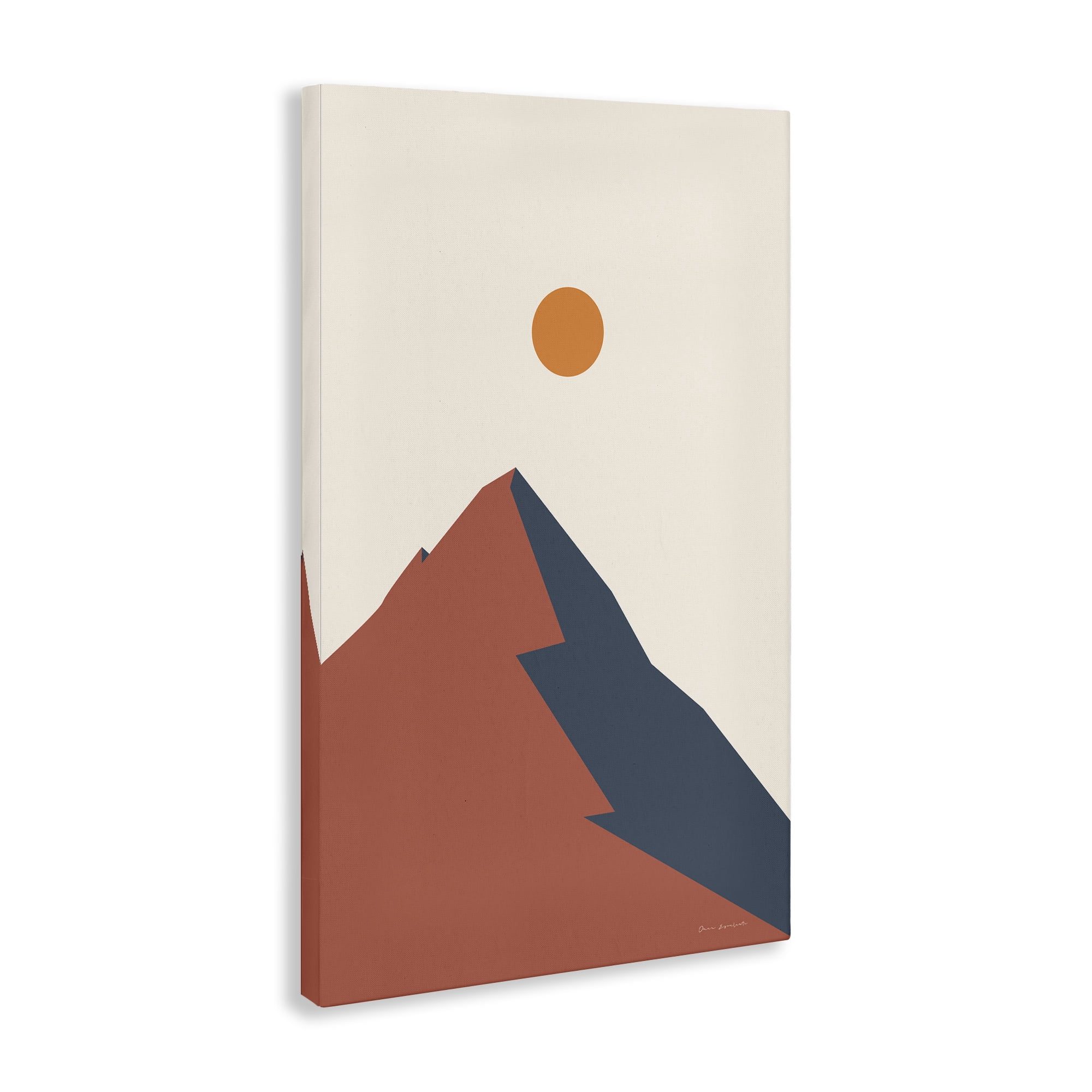 Stupell Industries Neutral Boho Peak Landscape & Nature Painting Wrapped Canvas Art Print Wall Art, 24 x 36