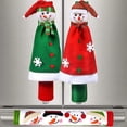 thumbnail image 1 of Christmas Kitchen Appliance Snowman Refrigerator Handle Covers Set -Kitchen Appliance Handle Covers Microwave Oven Dishwasher Fridge Door Handle Covers Protector, 1 of 2