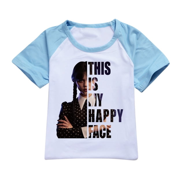 Addams, nuevo conjunto de ropa de verano para niñas, camiseta deportiva de manga corta estampada + Pantalones, conjunto de ropa para niños zhangyuxiang LED