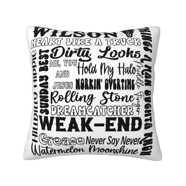 Fundas de almohada de terciopelo Lainey Wilson, fundas de almohada decorativas suaves y acogedoras con cremallera oculta para dormitorio, sofá, sillón, funda de almohada de terciopelo