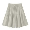 thumbnail image 5 of TRUBKH Skorts for Women Ruffled Tiered Skirts High Waist Soft Short Tennis Golf Shorts Scrunch Shorts Dance Shorts Breathable Flowy Skirts Beach Vacation Shorts Elastic Waist Beige 4XL, 5 of 5