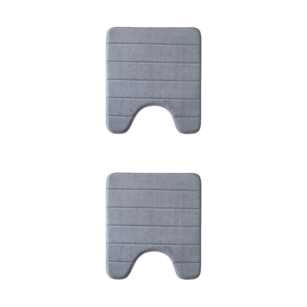 Alfombrilla de baño Toystoory Antideslizante Ajuste universal gris 50x60cm 2Conjunto