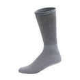 thumbnail image 3 of 3 Pairs of Big and Tall Diabetic Cotton Neuropathy Crew Socks (Gray, Sock Size 13-16), 3 of 6