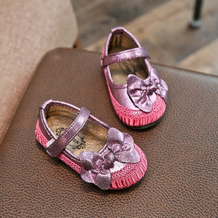 

Toddler Baby Girls Fashion Sneakers Bow Child Casual Lovely Singel Princess Shoes Child Footwear