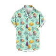 thumbnail image 2 of Awdenio Tshirts Shirts for Men Hawaiian Shirt Short Sleeves Button Down Beach Casual Shirts with Pocket, 2 of 4