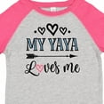 thumbnail image 4 of Inktastic My Yaya Loves Me Grandchild Girls Toddler T-Shirt, 4 of 5