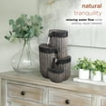 thumbnail image 6 of Alpine Corporation 14" Tall Cascading Tabletop Fountain Decoration with LED Lights, Gray, 6 of 12