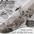 thumbnail image 4 of Black and White Eucalyptus Shower Curtain for Bathroom with 12 Hooks,Waterproof Enhanced Shower Curtains with Plant Leaves,Floral Shower Curtain Inspired by Nature for Decoratin-72 x72, 4 of 6