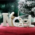 thumbnail image 3 of Conjunto de figuras de belén, elegante decoración de amor, pequeña Sagrada Familia de poliresina para decoración navideña, decoración de escritorio, manualidades NOEL beige, 3 of 9