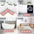 thumbnail image 4 of 2-Piece Kitchen Rugs Set Non-Slip Mats Carpet Floor for Kitchen, Bathroom (19.7"x27.6" & 19.7"x47.2") Red Bows and Polka Dots, 4 of 7