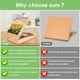 thumbnail image 3 of Caballete de mesa, caja de suministros de arte, caballete de madera, ajustable, plegable, para escritorio, boceto, portátil, caja de almacenamiento para pinturas artísticas para niños, 3 of 5