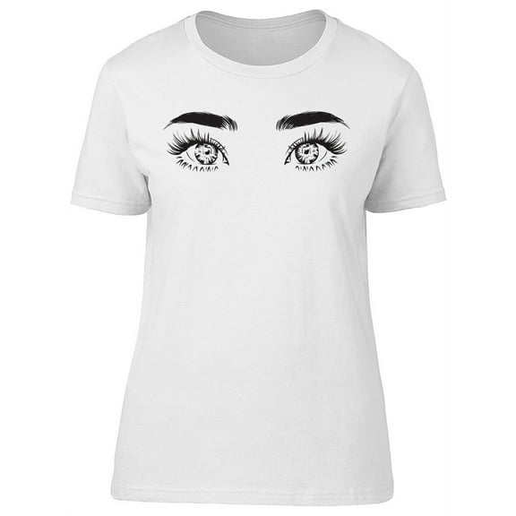 Girl Eye Section Silhouette T-Shirt Women -Image by Shutterstock, Female Large