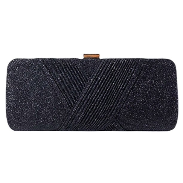 Bolso bandolera para mujer Durable Glitter Ligero Party Gathering (Negro) Tmvgtek Para Estrenar