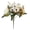 White, variant on 7-Forked Fillet Rose Dried Flower Silk Flower Bundle, Dienrx Realistic Fake Flowers, Fake Embroidered Ball with Stem Bouquet Table Centerpiece Home Decoration