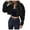 Black, variant on YDFCWXW Womens Denim Jacket Womens Denim Jacket Women Cropped Distressed Button Down Jackets Trendy Long Sleeve Frayed Coat Black, S