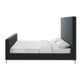 thumbnail image 4 of Inspired Home Gregory Linen Upholstered Platform Bed, 4 of 10