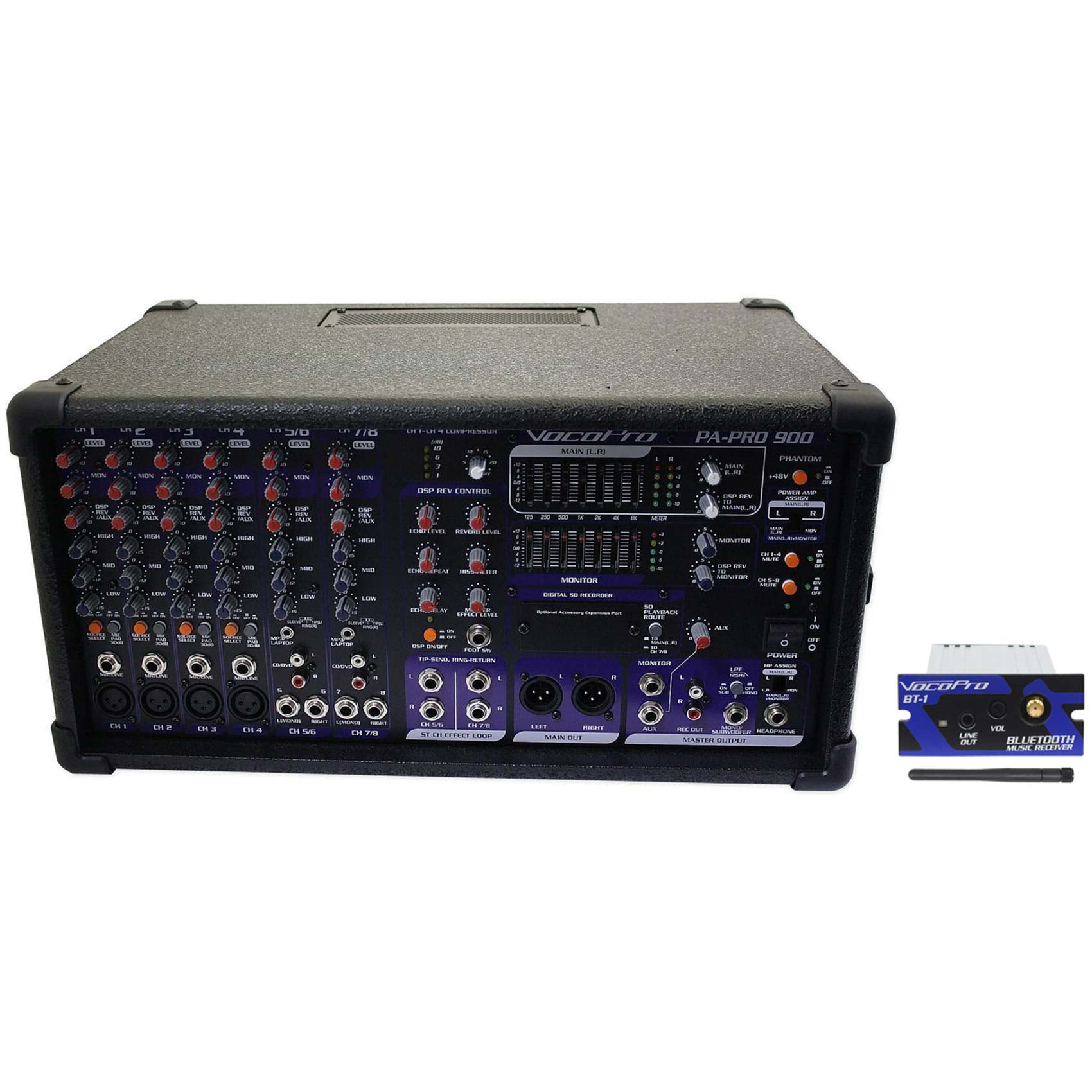 Vocopro PAPRO900 900W Powered Professional Karaoke Mixer+Bluetooth