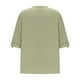 thumbnail image 4 of mfyjkho Tops Y Blusas Para Mujer, Conjunto De Pantalón De Cinco Piezas Con Cuello Redondo Y Abertura En Color Liso Y Lino Para Mujer Tops De Gimnasio Para Mujer L, 4 of 6