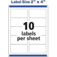thumbnail image 5 of Avery White Mailing Labels for Ink Jet Printers, 2 x 4 Inch, Box of 1000 (8463), 5 of 5