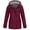 Wine 1, variant on AXXD Rain Coats for Women,Women Solid Rain Jacket Outdoor Plus Size Hooded Raincoat Windproof Jackets for Women
