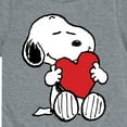 thumbnail image 3 of Peanuts - Snoopy Valentine's Hugging Heart  - Toddler And Youth Short Sleeve Graphic T-Shirt, 3 of 6