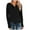 Black, variant on CHGBMOK Long Sleeve Shirts for Women V Neck Button T-Shirts Loose Fit Tunics Pullover