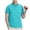Sky Blue, variant on HomeGardon Mens Shirts Turn Down Collar Short Sleeve,Mens Shirts Turn Down Collar Men Solid-Color Casual Button Short Sleeve Turndown Collar Shirt,S-XXXXL