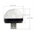 thumbnail image 3 of Mini USB Disco Light Sound Activated LED Magic Disco Ball Lamps (Negro), 3 of 6