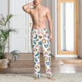 thumbnail image 4 of Salouo Cartoon Animals Print Pajama Pants for Men, Lounge Pants Elastic Waistband Casual Men's sleepwear Loungewear Sleep Pajama Pant -Medium, 4 of 7