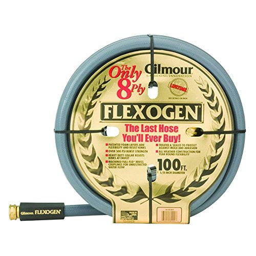 Gilmour 105810GY 5/8 in. x 100 ft. Flexogen Water Hose