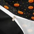 thumbnail image 4 of Homewish Polka Dot Pumpkin Bedding for Kids, Black Orange Halloween Gourd Duvet Cover Full, Black Reversible, 3 Pieces, 1 Duvet Cover and 2 Pillowcases, 4 of 6