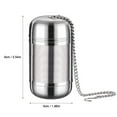 thumbnail image 3 of Popular Picks, Stainless Steel Tea Infuser Strainer, Fine Mesh Tea Ball for Loose Leaf Tea, Reusable Tea Filter with Chain Hook and Lid for Easy Brewing, High efficiency | Stainless Steel, Silver, 3 of 6