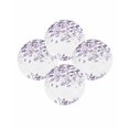 thumbnail image 7 of 13 Inch Round Placemats Set of 4, Purple Leaves Non Slip Heat Insulation PP Table Mats, Summer Botanical Washable Place Mats for Kitchen Dining Party Table Decor, 7 of 7