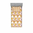 thumbnail image 2 of Daffodil Bedding Set with Sheet & Covers, Complex Colorful Detailed Mixed Narcissus Flower 6 Petals Love Balance Painting, Printed Bedroom Decor 2 Shams, 4 Sizes, Multicolor, by Ambesonne, 2 of 3