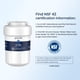 thumbnail image 5 of GLACIER FRESH Repuesto para filtros de agua para refrigeradores MWF, SmartWater MWFP, MWFA, GWF, HDX FMG-1, WFC1201, RWF1060, 197D6321P006, Kenmore 9991, paquete de 3, 5 of 5