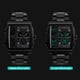 thumbnail image 5 of Reloj de pulsera analógico-digital deportivo militar cuadrado grande para hombre, resistente al agua, para exteriores (negro), 5 of 8