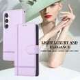 thumbnail image 3 of Allytechgroup Galaxy A25 5G Case Wallet with Cards Slots +Makeup Mirror + Hand Wrist + Crossybody Shoulder Strap, RFID Blocking Flip Stand Anti-Scrartch Retro Case for Samsung Galaxy A25 5G,Purple, 3 of 8