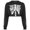 Black, variant on ITFABS Women Skeleton Cropped Hoodies, Long Sleeve Relaxed Fit Sweatshirts
