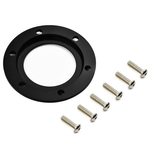 Racing Car 6 Bolts Steering Wheel Horn Button Black Center Ring for MOMO/NRG