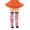 Red, variant on REDARER Girls' Striped Knee High Socks, Soft Stretch Breathable Long Stockings for Daily & Wear,7-12 Years