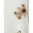 thumbnail image 6 of Teddy Patterned Pocket Detail Plush Robe, 6 of 6