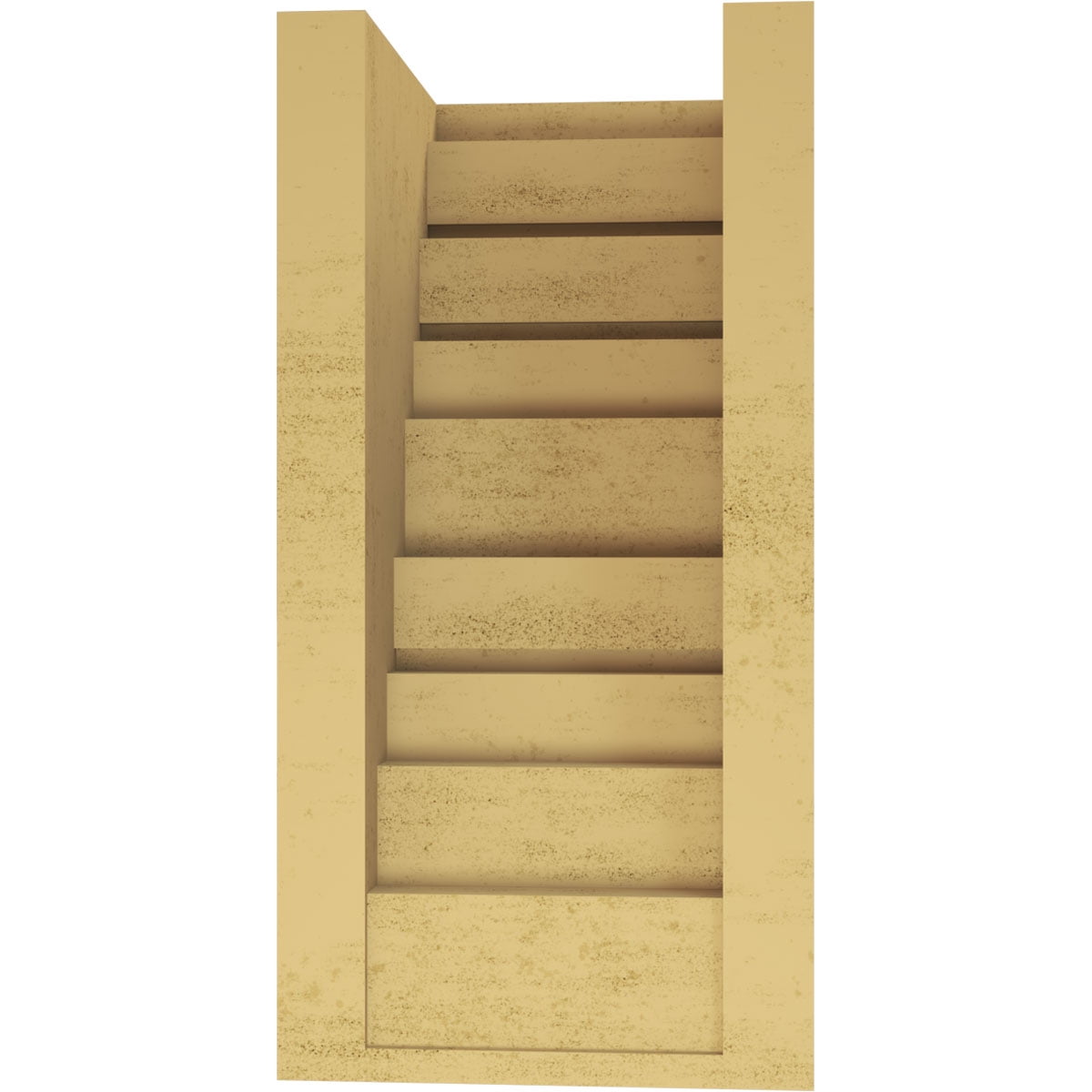 6"W x 6"D x 12"H Wide Landon Rough Cedar Woodgrain TimberThane Corbel, Primed Tan